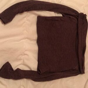 Off the shoulder long sleeve